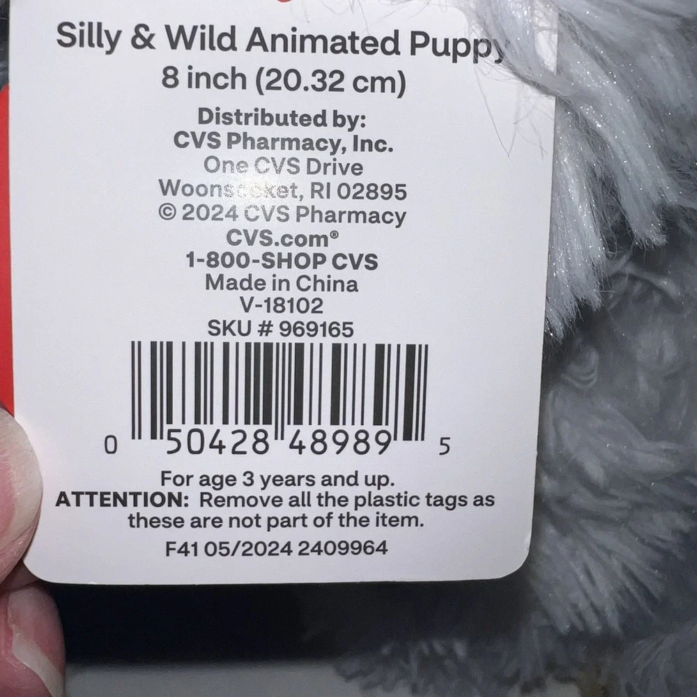 Dan Dee Spinning Animated White Dancing Christmas Dog Puppy Jingle Bells Holiday